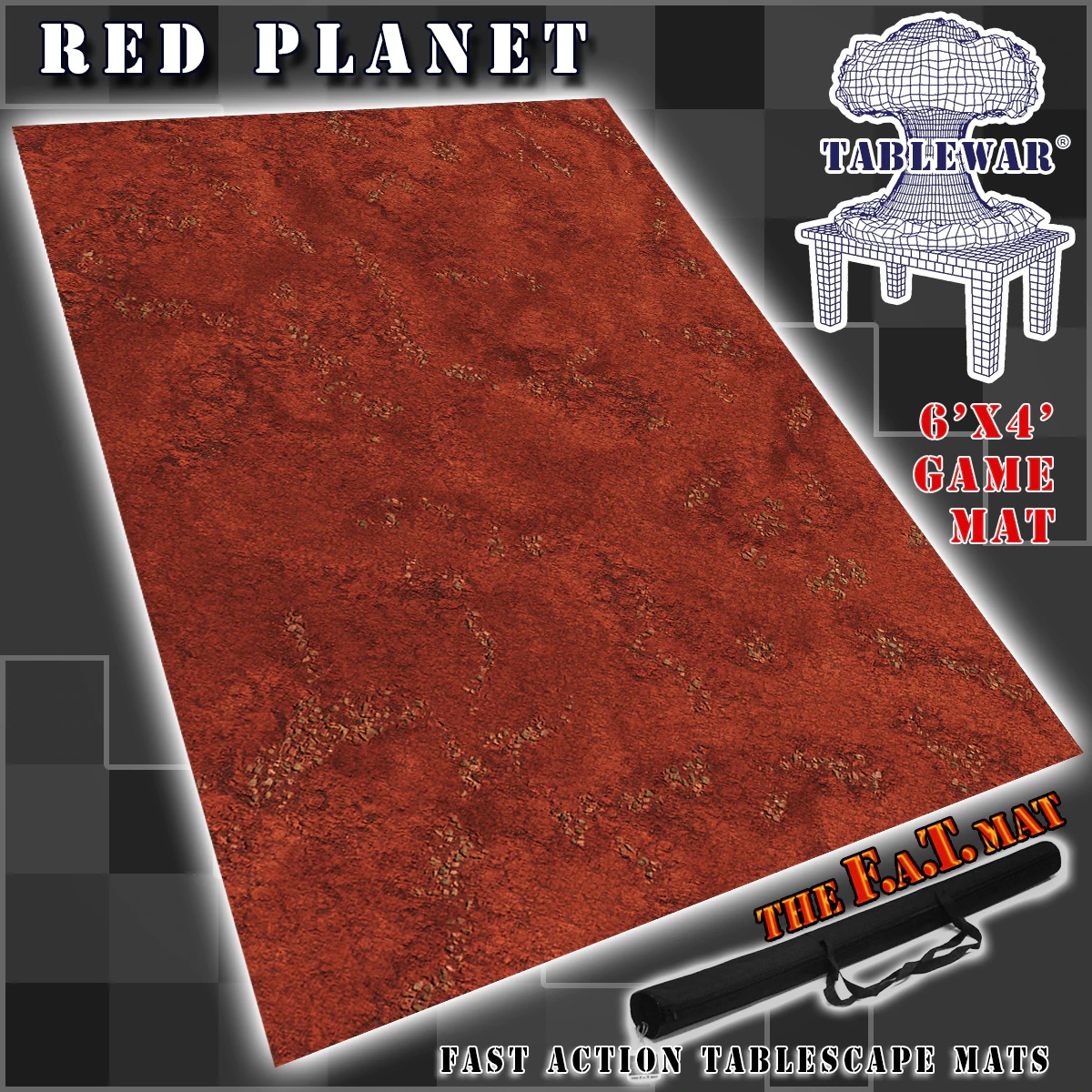 6x4 Red Planet F.A.T. Mat Gaming Mat